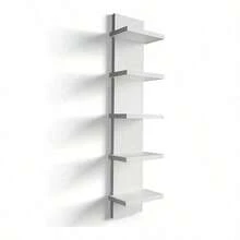 Estantería de pared minimalista de 3/5 capas delgada (material PVC), estante de almacenamiento de pared, estantería de pared, estante de almacenamiento acrílico montado en la pared, estante flotante montado en la pared, estante de almacenamiento multifuncional para exhibición de figuras de anime, estante flotante de almacenamiento de pared, estantería para plantas - Multicolor - Ver 9