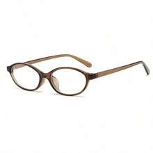1 Pair Of Stylish And Fashionable Oval Eyeglass Frames For Women, Lightweight And Portable, With A Beautiful Design - Clear - View 4