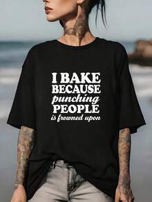Hago pasteles porque la gente se reprime - Camisetas divertidas para hornear para familiares y amigos, idea de regalo de 180 g para entusiastas de la repostería, regalo perfecto para actividades de team building y ocasiones festivas. - Negro - Ver 1