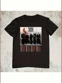"Three Days Of Grace Tour 2025" T-Shirt For Men And Women. Soft And Essential For Year-Round Casual Wear, This Versatile T-Shirt Is Perfect For Any Occasion. It's An Affordable Everyday Essential And A Great Gift For Fans And Friends. With Its Crisp, Streamlined Cut, This Garment Creates A Clean And Vibrant Look. Its Relaxed Yet Flattering Silhouette Suits All Body Types, Offering A Style That's Both Casual And Sophisticated. - 黑色 - 查看 6