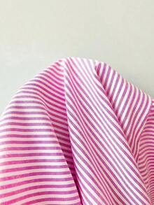 Camisa de mujer tejida de 100% algodón y lino, top de verano, adecuado para el uso diario, citas, reuniones, otoño/invierno/verano, Navidad, Año Nuevo, Acción de Gracias, fiestas, bodas, playa, ceremonias de graduación, moda, elegante, casual - Rosa - Ver 7
