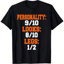 Camiseta impresa para hombres y mujeres - Negro - Ver 1