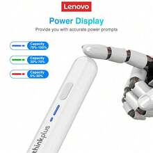 Lenovo Durable Aluminum Alloy Body, Replaceable Nib Design, Real-Time Battery Display, Convenient Type-C Charging, Business, Study, And Creative Tool, Apple Tablet Stylus BP16 - View 4