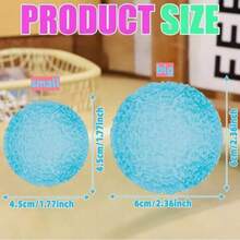 1 pieza Pelota antiestrés mini impresa de 2.36 pulgadas: Juguete blando sólido de alta densidad; (Color aleatorio) Juguete sensorial mini de 2.36 pulgadas, alivia la ansiedad, calma las emociones; Uso en el aula, relleno de núcleo de malta, adecuado como pequeño regalo de recompensa para estudiantes. - Multicolor - Ver 7