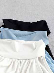 Camiseta sin mangas elegante y de moda para mujer con sujetador incorporado, versátil top de cuello halter, para verano - Multicolor 5 - Ver 3