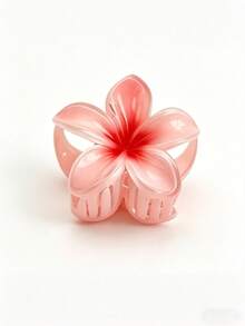 7 piezas Clips para el cabello con flores de color degradado, estilo de moda casual para primavera y verano, accesorios para viajes y uso diario, regalo lindo y grande - Multicolor - Ver 5
