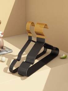 60/100 Pcs 40cm Non-Slip Carbon Steel Clothes Hangers, Heavy Duty Anti-Bump Wardrobe Organizer For Coats, Shirts & Pants,Multi-Color Steel Clothes Hangers, Non-Slip Groove Design, Heavy Duty & Space-Saving For Closet Organization,Premium Metal Hangers With Nano-Coating, Space-Saving & No Shoulder Marks, Durable For Everyday Use - Multicolor - View 8