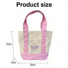 4-Pack Canvas Tote Bag For Women, Multi-Pocket Aesthetic Shoulder Bag, Heavy Duty Reusable Grocery Bag For Work, Travel, Shopping And Beach, Versatile Crossbody Handbag With Multiple Compartments. - 多色 - 查看 5