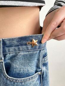 Botón De Diseño De Estrella Conveniente Y De Moda - Dorado 2 - Ver 4