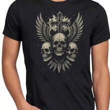 Printed T-Shirt For Men And Women - Hitam - View 1
