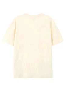 permeabilitypermeabilityCamiseta de Manga Corta con Estampado de Flor y Texto Crush Design Select para Uso Diario y Ociospaciousspacious - Albaricoque - Ver 2