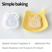 1 buah Cetakan Kue Capybara Lucu, Cetakan Biskuit Timbul 3D Berbentuk Hewan Kreatif, Cetakan Kue & Tanah Liat DIY, Stempel Tekan Kue Kartun untuk Dekorasi Pesta Ulang Tahun, Hadiah & Kerajinan Dapur Rumah - View 17