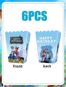 Disney Judy And Nick Vintage Theme Party Gift Set, Classic Character Patterns Suitable For Fans And Vintage Theme Celebrations. These Thick And Durable Paper Products Have A Vintage Texture, Adding A Warm And Nostalgic Atmosphere To Your Party. - Party Supplies - View 4