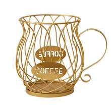 Gilded Line Aesthetics - Metal Coffee Storage Decor: Bring Luxury Art Into Your Living Space - Gold - View 3