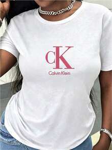 Dam-T-shirts - Vit - Visa 7