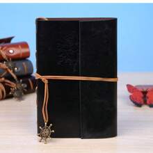 A6 Retro Leather Diary, Handmade DIY Travel Diary, With Rope Binding, Retro Small Business Planning Notebook, Suitable For Office And School Gifts. - Diary - View 8
