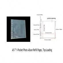 10 chiếc bao đựng ảnh A5, thiết kế hai mặt 1/2/4 ngăn, mở từ bên hông, trang thay thế trong suốt dành cho thẻ ảnh K-Pop. - A - Xem 2