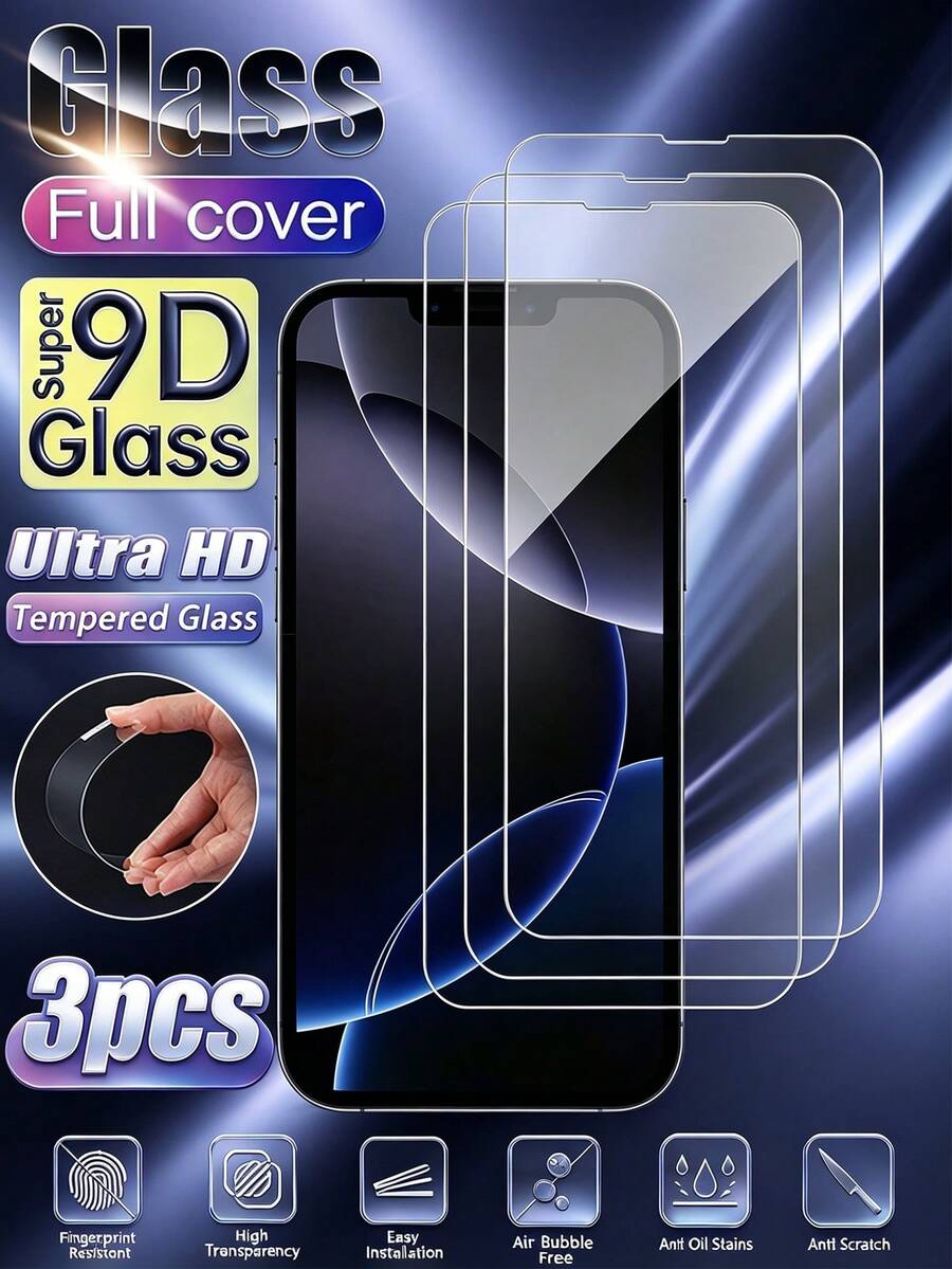 Gorilla Hero 3pcs-[Screen Brightness Enhanced High Definition Tempered ...