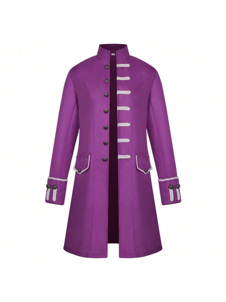 Cosplay Clothing - Men's Clean Face - Purple - View 1