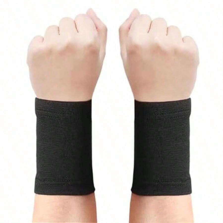 1 Paar leichte, atmungsaktive Sommer Radfahren Basketball Sport Handgelenkstützen, elastisch, schützen die Handgelenke, Sport Fitness Radfahren Handgelenk Bandagen - Verschiedenfarbig - Übersicht 1