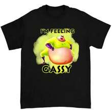 Men's Cotton T-Shirts, World Cup 2026 Album, 100% Cotton T-Shirt. The "I'm Feeling Gassy" T-Shirt Features A Fun And Humorous Design For Fans. - 黑色 - 查看 5