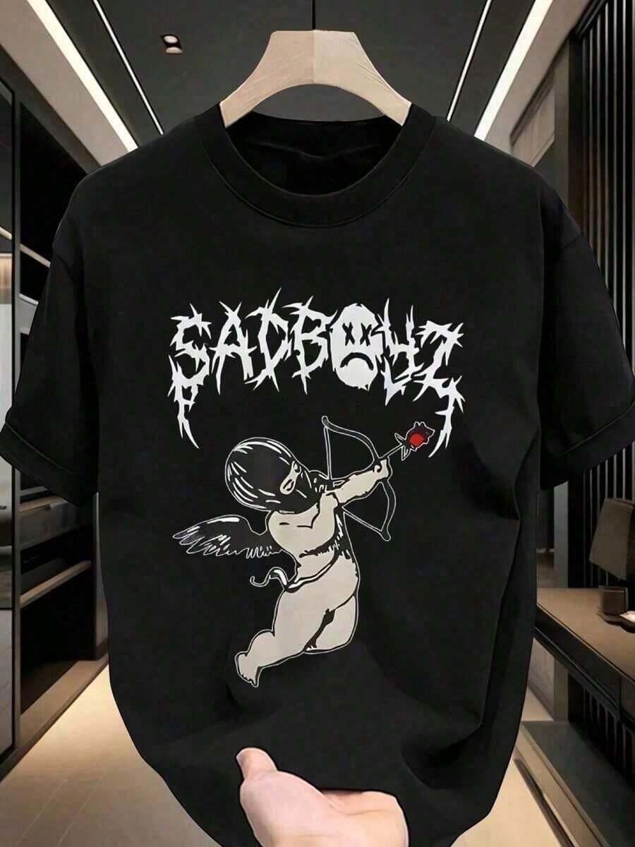 Sad Boyz T-Shirt EBY7 - Black - View 1