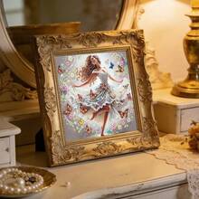طقم رسم الماس 5D - موضوع الرقص، أشكال الماس غير متماثلة، فن تجريدي DIY، ديكور جداري بالكانفاس مع الملحقات - مشاهدة 5