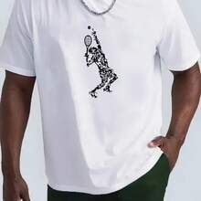 Camiseta impresa para hombres y mujeres - Blanco - Ver 1