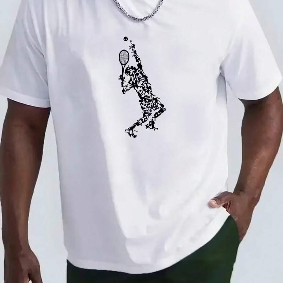 Camiseta impresa para hombres y mujeres - Blanco - Ver 1