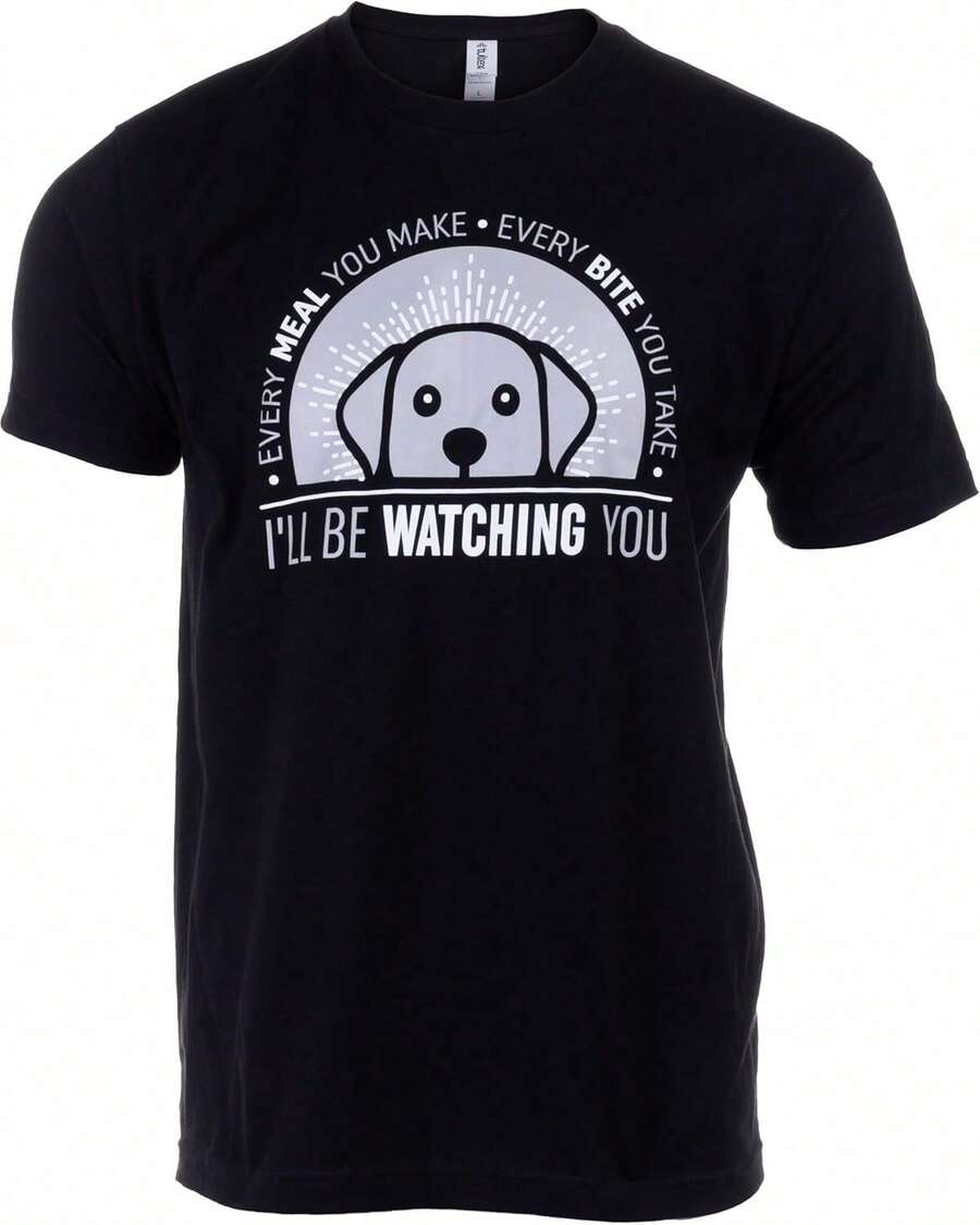 Camiseta Divertida para Amantes de Perros – Camiseta con Gráficos Retro para Cada Comida que Preparas para Mamá y Papá de Perritos – Bonito Regalo con Humor para Dueños de Mascotas 3LBE - Negro - Ver 1