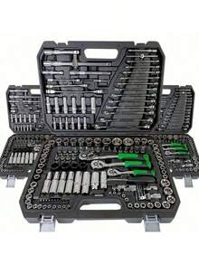 115件套汽车维修工具套装，家用手动工具套装，带工具箱，父亲节礼物，男士工具套装 - 多款 - 查看 1