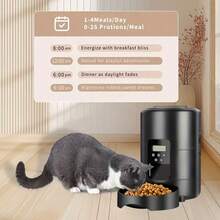 Automatic 2L Pet Feeder, Smart 67.63oz Automatic Cat Feeder - USB And Battery Powered, Programmable Pet Food Dispenser With Timer And Cat Voice Recording, Suitable For Cats And Dogs, Timed Feeder With Memory Function, Batteries Not Included - 2L - View 7