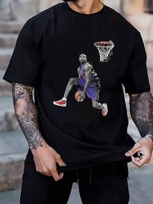 Men Sports Tees & Tanks - 黑色 - 查看 6