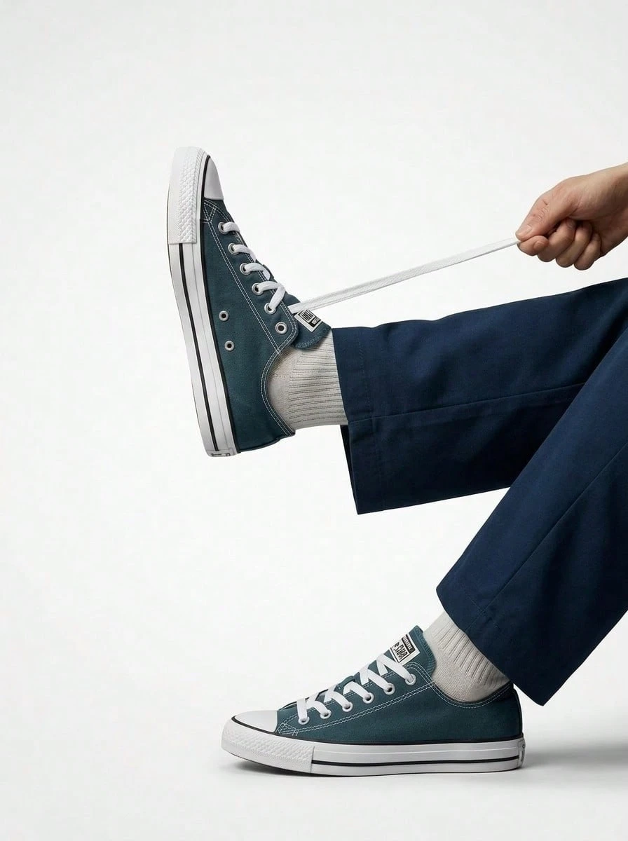 Converse Chuck Taylor All Star Low 女款运动鞋 绿色 A10537C - 綠色 - 查看 1