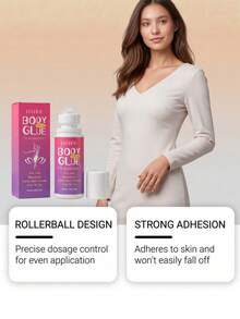Body Roller Glue, Gentle Moisturizing Smooth Application Comfortable Skin Refreshing Non-Sticky - A - View 6