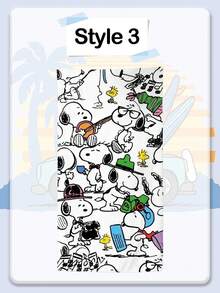 Khăn tắm biển Snoopy bán chạy nhất, chất liệu sợi siêu mịn, khăn tắm biển hoạt hình cho trẻ em, khăn thấm hút tốt cho mùa hè bên bờ biển. - hình chữ nhật - Xem 4