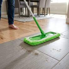 Household Flat Mop Replacement Cloth Covers 8 Pack, Wet & Dry Dual Use Absorbent Mop Pads, Washable Reusable Floor Cleaning Cloths For Home Kitchen Bedroom Floor Daily Cleaning - 綠色-8Pcs - 查看 3