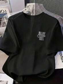 The Era Of The Everyday Casual Girlfriend For Women Has Arrived/I've Officially Entered Girlfriend Mode/I'm Now The Girlfriend Legend. Short-Sleeved Crew Neck Sweatshirt For Spring, Autumn, And Winter, Suitable For Valentine's Day/Back To School, Summer White Color. - 黑色 - 查看 9