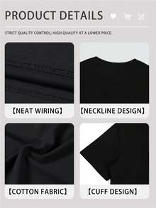 Funny Slogan T-Shirt For Women: "You Can't Tell Me What To Do, I'm Not My Daughter" Bold Text Print, Black And White Contrast T-Shirt, Soft Casual Top For Moms, Gift Idea For Birthday Or Mother's Day, Essential Breathable T-Shirt For Mom. - 黑色 - 查看 8
