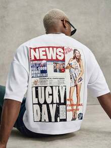Y2K Style, Fashionable Style, 2026 Newest, Cute Style, Casual Style. Casual And Versatile Short-Sleeved T-Shirt With Print, Suitable For Valentine's Day, Spring/Summer 180g (S-XXXL) - 白色 2 - 查看 6