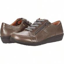 Vionic Abigail Women's Lace-Up Arch Supportive Shoe - 錫金屬色 + 9 - 查看 1