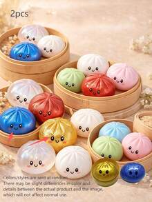 Bộ 2 món đồ chơi bánh mì mềm, kèm theo quả bóng bóp hình bánh mì biến hình mới năm 2026, đồ chơi thư giãn thích hợp làm quà tặng Halloween, Lễ Tạ ơn hoặc Giáng sinh, cũng có thể dùng làm vật phẩm quảng cáo, đồ chơi bóp mềm. - Nhiều màu - Xem 8