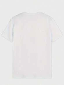 ¡Novedad! Blusa de manga corta para mujer, diseño liso, ideal para estar en casa o para uso casual. Oferta por tiempo limitado. Preciosa blusa, cómoda y de largo regular. Lavable a máquina. - Blanco - Ver 2