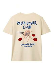 Women's Loose Fit T-Shirt With Sunflower And Letter Print, Short Sleeve And Round Neck, Casual And Modern, Ideal For Spring, Holidays And Outings - 杏子 2 - 查看 2