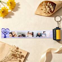 Personalized Father's Day Photo Keychain, Customizable Father And Son, Great Father Keychain With Text, Record Cherished Photo Memories, Customizable Name Keychain, Film Roll Keychain, Mini Photo Album, Keychain - Father's Day Edition 1 - View 10