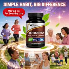 Premium Berberine HCL Supplement With 1000Mg - Contains Pure True Ceylon Cinnamon, Milk Thistle, And Turmeric For Natural Health And Wellness. A Natural Gift For Health And Happiness, Suitable For Everyone. 60 Capsules Easy Take,Packaging May Vary - Excellent Berberine(5 Pcs) - 查看 8