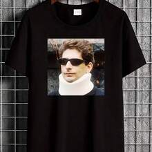 Printed T-Shirt For Men And Women - 黑色 - View 1