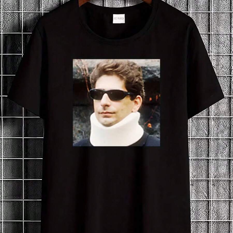 Printed T-Shirt For Men And Women - 黑色 - View 1