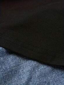 Camiseta de manga corta con estampado de cebra de la serie Animal - Camiseta casual de cuello redondo con diseño de gafas elegantes, 80% algodón, lavable a máquina, ideal para usar en primavera, verano y otoño - Negro - Ver 4