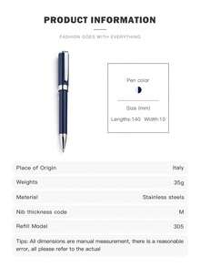 Versace Olympia Ballpoint Pen With Twist Mechanism Blue Ink Pen With Fine Tip Luxury Gift for Unisex - 圓形 - 查看 5